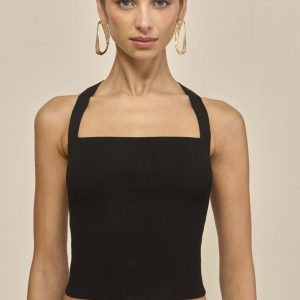 CRAWFORD KNIT TOP - BLACK