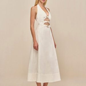 BRAXTON DRESS - OFF WHITE