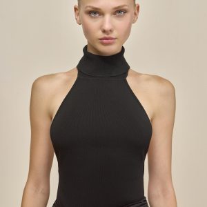 WAKE KNIT TOP - BLACK