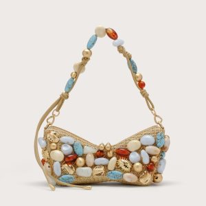 MERCIER MINI SHOULDER BAG - IBIZA TURQUOISE BAUBLE MULTI