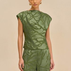 MONETTE TOP - DEEP PASTURE
