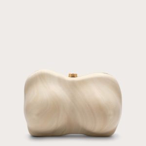 REINA CLUTCH - TRAVERTINE