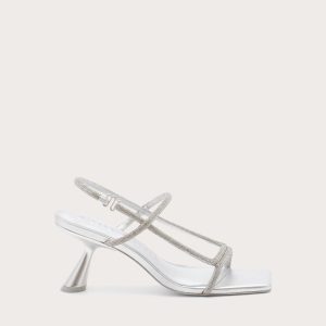 REINA RHINESTONE SANDAL - CLEAR