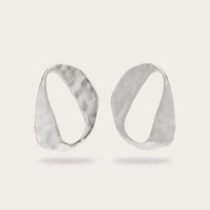 RUE EARRING - ANTIQUE SILVER