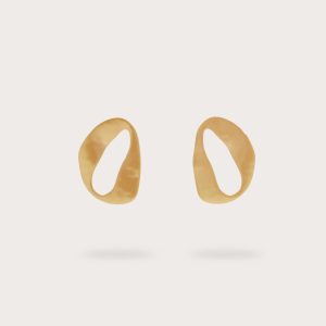 RUE MINI EARRING - BRUSHED BRASS