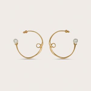 RENA EARRING - BRUSHED BRASS