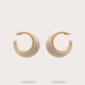 MONA EARRING - TRAVERTINE