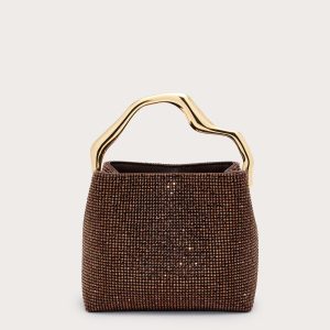 SOLENE MINI RHINESTONE BAG - JAVA