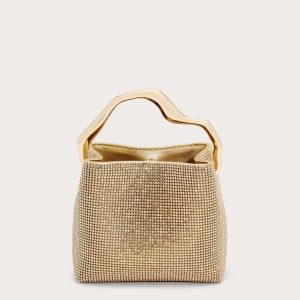 SOLENE MINI RHINESTONE BAG - SAND DOLLAR