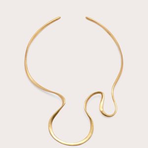 SUNI CHOKER - BRUSHED BRASS