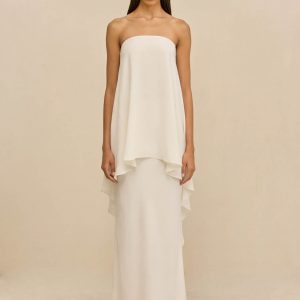 CHANTEL SKIRT - OFF WHITE SILK