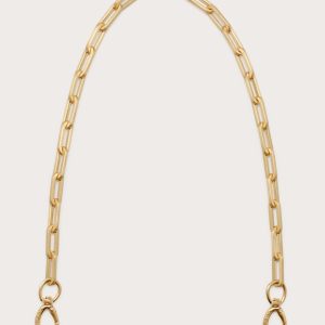 TASHA DETACHABLE CLUTCH STRAP - BRUSHED BRASS