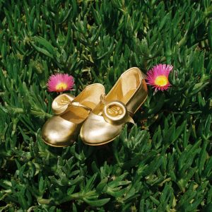 KIDS MIMI BALLET FLAT - BRASS