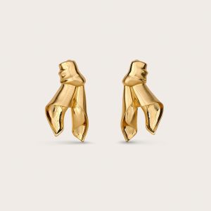 WINNIE EARRING - BRUSHED BRASS