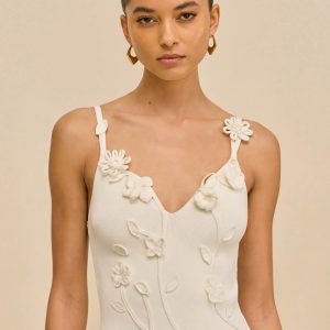 EMILIANA KNIT TOP - OFF WHITE
