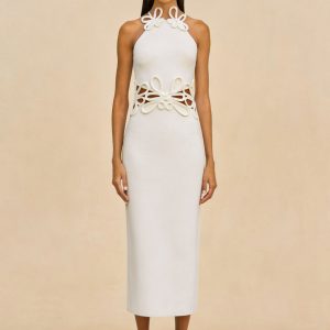 JENA KNIT DRESS - OFF WHITE