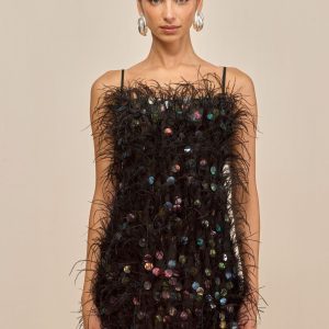 ASTRO DRESS - BLACK MULTI